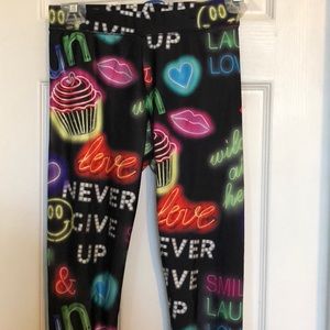 Justice SZ 12 neon leggings